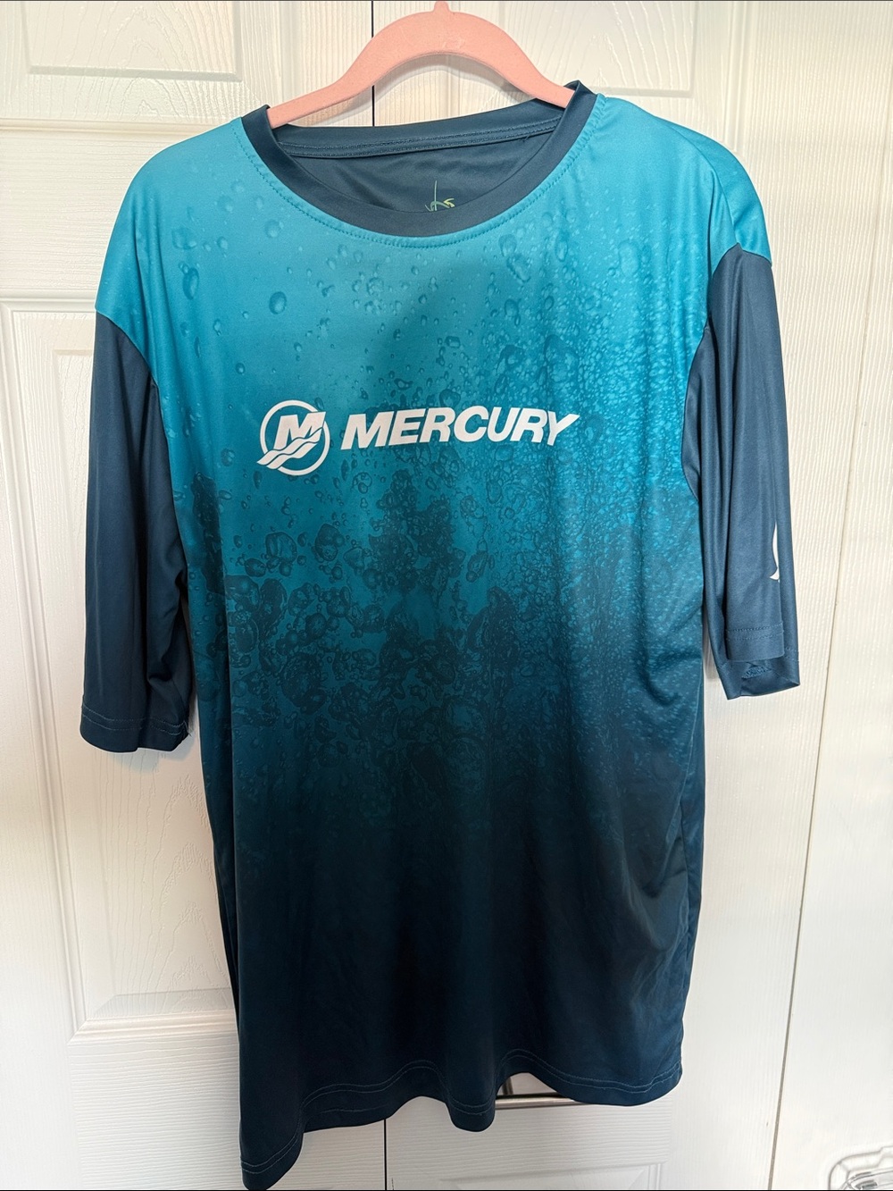 Men's Teal Gradient Short Sleeve Performance Tee